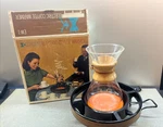 Chemex Coffee Maker 8 Cup Wood Collar & Electric Warmer EW-2 Set Works. Fixed Price $160.00.