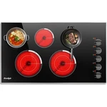 Electric Cooktop 36 Inch 5 Burners Knob Control 8400W Radiant Ceramic Large. Fixed Price $542.23.