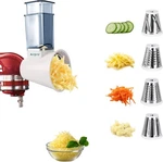 Airpro Slicer Shredder Attachment For Kitchenaid Stand Mixer Blue. Fixed Price $43.99.