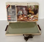 Vintage Cornwall Electric Tray, Avocado Warming Hot Plate 20"X12"- Model 1424. Fixed Price $12.97.