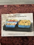 Chefman Xl 21" 16" Family-sized Glass Top Warming Tray New. Fixed Price $18.00.
