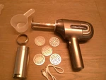 Handheld Electric Pasta Maker, 5-IN-1, Cordless, Rechargeable Grey Daluohill X.1. Fixed Price $49.95.
