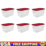 Large Storage Bin Latch Box Set Stackable Clear Organizing Containers 6 Pack New. Fixed Price $63.17.
