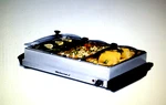 Local Only Elite Gourmet Buffet Server EWM-6171 Triple 3X2.5 Qt Stainless Nib. Fixed Price $29.99.