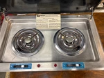 Kenyon 214 Burner Electric Stove , 115V 20AMP 22 5/8" X W 13 1/2 H 5". Fixed Price $174.95.
