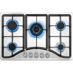 30" Gas Cooktop Stove 5 Burners Lpg/ng Dual Fuel Stainless Steel. Fixed Price $144.99.