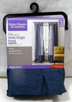 Better Homes & Gardens 84 Single Panel Pleated Indigo Tab Top Linen-blend New. Fixed Price $13.55.