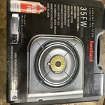 Iwatani 35FW Butane 15K Btu Portable Indoor & Outdoor Stove M32 02 0526. Fixed Price $110.00.