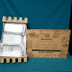 Open Box Elite Gourmet Buffet Server 3-TRAY 7.5 Qt Triple Stainless. Fixed Price $26.99.