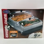 Nostalgia Electric 2-STATION Stainless Buffet Server & Warming Tray BCD-222. Fixed Price $39.99.