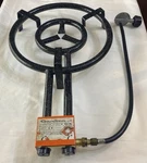 Professional Propane Gas Burner, 16 Inche Ring Cooker Made Spain Garcima. Fixed Price $85.00.