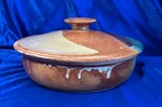 Vtg Walt Glass Studio 8.5" Covered Serving Dish/tortilla Warmer..signed '91. Fixed Price $135.00.