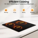 24" Built-in Electric Ceramic Cooktop 3 Burners Stove Touch Control ,2600W Total. Fixed Price $155.78.