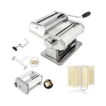 Pasta Machine With 9 Adjustable Thickness Settings, 2 1 Noodle Maker.... Fixed Price $64.15.