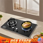 Kitchen Gas Cooktop Stove Tempered Glass Built-in 2 Burners Lpg/ng. Fixed Price $102.97.