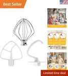 3-PIECE Attachments For Kitchenaid Tilt-head Stand Mixer, Accessories Stainl. Fixed Price $39.99.