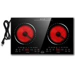 Hobsir Burner Electric Cooktop 110V With Plug, Total 2000W Shared Power, El.... Fixed Price $226.82.