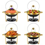316 Stainless Steel Chafer Chafing Dish Sets Catering Round Food Warmer 9QT. Fixed Price $139.99.