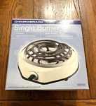 Durabrand WS100 - 1100 Watts Single Burner 6" Electric Adjustable Temperature. Fixed Price $8.99.