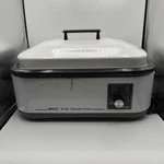 Nesco Metal Ware Quart Roaster Oven Vintage White Bake Cook Steam Usa 4218-04. Fixed Price $100.00.