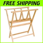 Compact Folding Display Rack For Art & Prints - Beech Wood Finish Durable Design. Fixed Price $117.39.