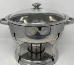 Kirkland Stainless Steel 6.8 Qrt. , 6.1 Oval Chafing Dish 18/10 Imported Clean. Fixed Price $64.49.