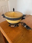 Vintage Oster Harvest Yellow Pot-pourri Buffet Server Warmer. Fixed Price $19.99.
