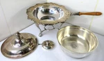 Gorham Chantilly YC1338 Silver Chafing Dish Complete Set Bowl Oil Burner Stand. Fixed Price $149.95.
