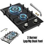12 Inch Burner Gas Cooktop Stainless Steel Stove Propane Dual Fuel Plug-in. Fixed Price $89.99.