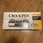 Crock-pot SCLBC300-BWS Stainless Steel 3X1.5QT Slow Cooker. Fixed Price $45.00.