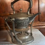 Antique Victorian Reed & Barton Silver Plate Spirit Kettle With Stand Burner. Fixed Price $80.00.