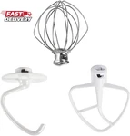 3 Pack Attachments For Kitchen Aid 4.5-5 Quart Tilt-head Stand Mixers, Inc. Fixed Price $33.06.