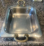 Bon Chef 5309-N Food Pan Serving Dish 82WF Stainless Brass Handles Bolero. Fixed Price $170.00.
