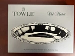Towle Old Master Silverplate Oval Serving Dish Original Box T8404138 Mint. Fixed Price $59.99.