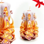 Celebration Carved Candle , Home Decor Gift For Christmas Thanksgiving. Fixed Price $46.00.