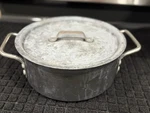 #8785 Commercial Aluminum Cookware Quart Pot W/lid Nsf Toledo Ohio Usa Seedesc. Fixed Price $39.99.