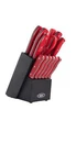 Oster Steffen Stainless Steel Cutlery With Storage Block 14 Piece Set Open Box. Fixed Price $48.99.