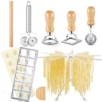 5 Pieces Ravioli Mold Set 12 Holes Maker Press 3 Pasta Cutter Stamps Wood. Fixed Price $45.35.
