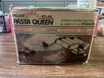 Marcato Deluxe Atlas Pasta Queen Hand Crank Maker Made In Italy 15-4590 Vg. Fixed Price $47.00.