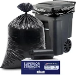 Plasticplace 95-96 Gallon Heavy Duty Black Trash Bags Contractor Grade, Extra. Fixed Price $27.20.