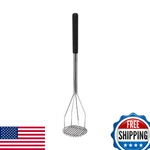 Winco X 24.5-IN Round Potato Masher, Poly Handle, Black, Stainless Steel. Fixed Price $44.51.