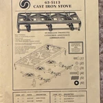 Hurricane Products Cast Iron 3-BURNER Portable Gas Stove 63-5113 15,000 Btu. Fixed Price $92.98.