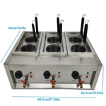 Preasion 6 Holes Commercial Noodles Cooking Machine 220V Electric Pasta Maker. Fixed Price $241.40.