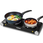 Hot Plates For Cooking Portable Electric Stove, Black Stainless Steel Cooktop. Fixed Price $267.74.