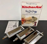 Kitchenaid Kpra 3-PIECE Pasta Roller & Cutter Attachment Set Made In Italy. Fixed Price $125.00.