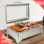 9.5 Qt Chafing Dish Buffet Set Stainless Steel Chaffing Server Commercial 400W. Fixed Price $120.14.