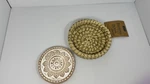 Serrv Handwoven Round Natural Grass Basket Terracotta Stone Warmer Tag 4.75. Fixed Price $14.39.