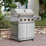 Gordon Ramsay Collections Thor Kitchen Outdoor Stainless Steel 4-BURNER Gas Gril. Fixed Price $1069.00.