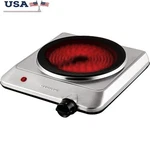 Infrared Single Burner Electric Cooktop Hot Plate 1000W Portable Easy Clean New. Fixed Price $41.86.