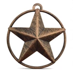 Tiny Metal Wall Star Brushed Copper With Hanging Loop Light Weight 3". Fixed Price $9.95.